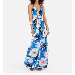 NWT! Express bright floral maxi dress